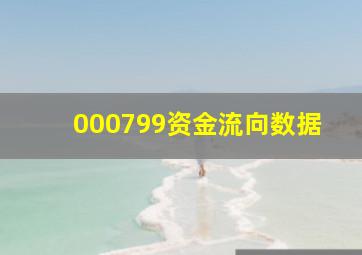 000799资金流向数据