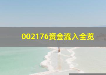 002176资金流入全览