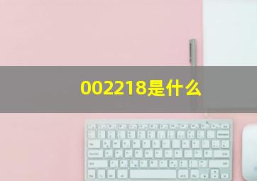 002218是什么