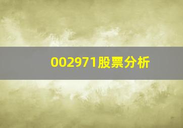 002971股票分析