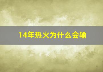 14年热火为什么会输