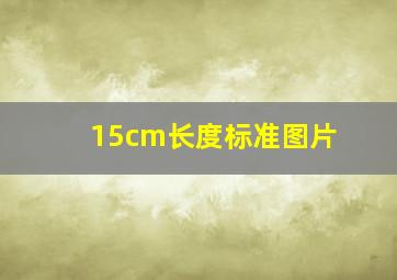 15cm长度标准图片