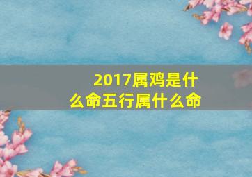 2017属鸡是什么命五行属什么命