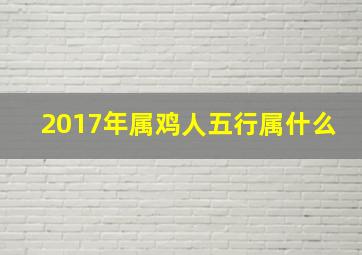 2017年属鸡人五行属什么