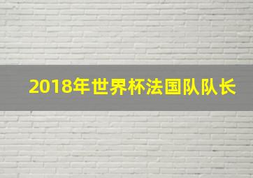 2018年世界杯法国队队长