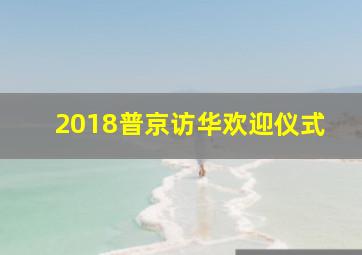 2018普京访华欢迎仪式