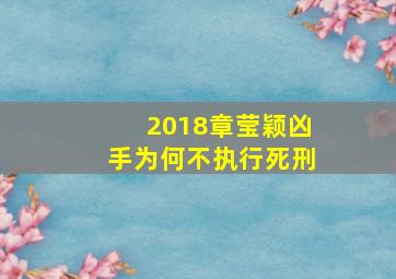 2018章莹颖凶手为何不执行死刑