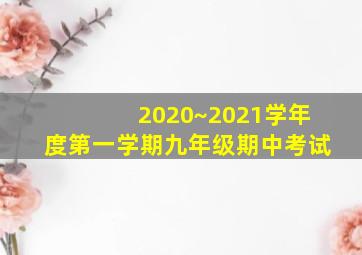 2020~2021学年度第一学期九年级期中考试