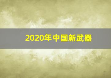 2020年中国新武器