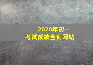 2020年初一考试成绩查询网站