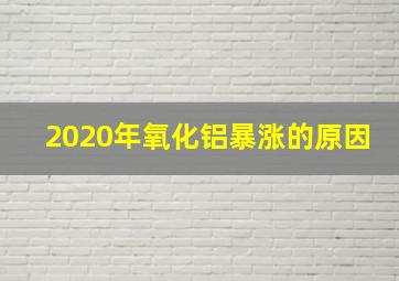 2020年氧化铝暴涨的原因