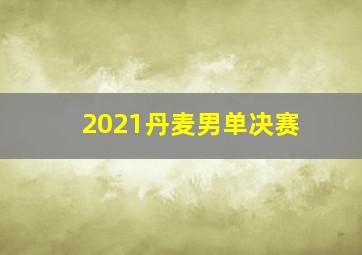 2021丹麦男单决赛