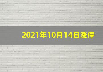 2021年10月14日涨停