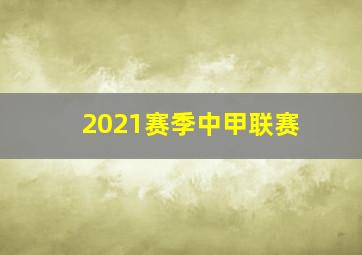 2021赛季中甲联赛