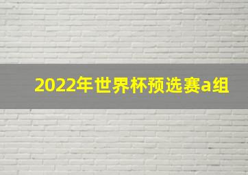 2022年世界杯预选赛a组