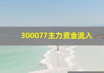 300077主力资金流入