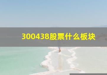 300438股票什么板块