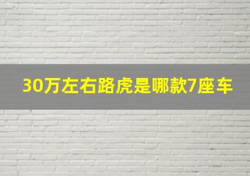 30万左右路虎是哪款7座车