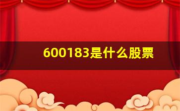 600183是什么股票