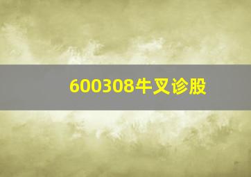 600308牛叉诊股