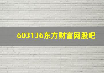 603136东方财富网股吧