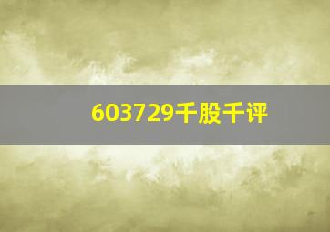 603729千股千评