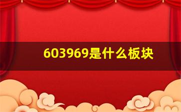 603969是什么板块