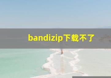 bandizip下载不了