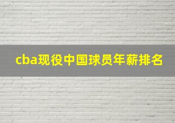 cba现役中国球员年薪排名