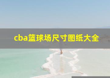 cba篮球场尺寸图纸大全