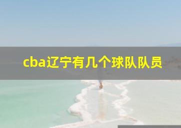 cba辽宁有几个球队队员