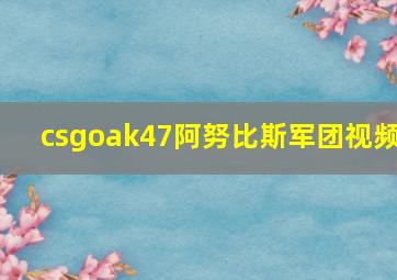 csgoak47阿努比斯军团视频