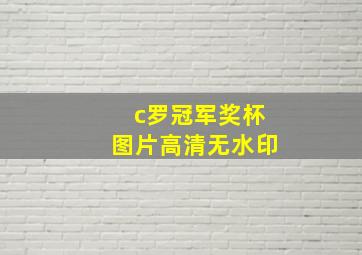 c罗冠军奖杯图片高清无水印