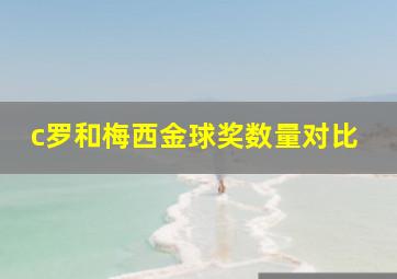 c罗和梅西金球奖数量对比