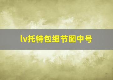 lv托特包细节图中号