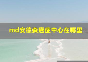 md安德森癌症中心在哪里