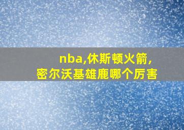 nba,休斯顿火箭,密尔沃基雄鹿哪个厉害