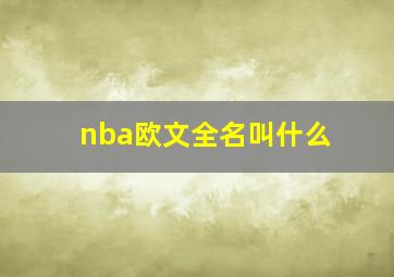 nba欧文全名叫什么