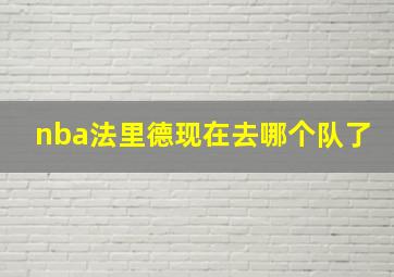 nba法里德现在去哪个队了