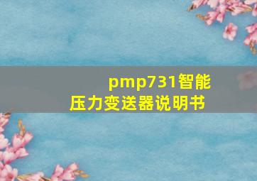 pmp731智能压力变送器说明书