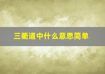 三衢道中什么意思简单