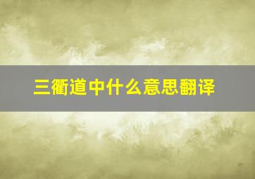 三衢道中什么意思翻译