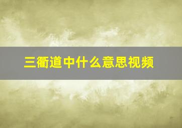 三衢道中什么意思视频