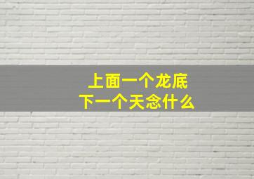 上面一个龙底下一个天念什么