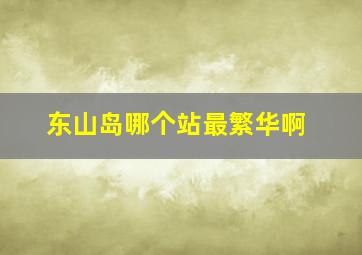 东山岛哪个站最繁华啊