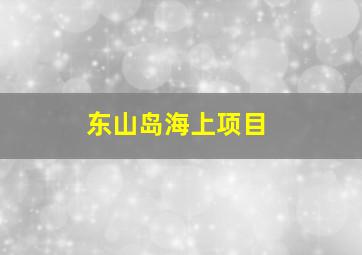 东山岛海上项目