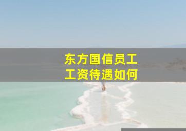 东方国信员工工资待遇如何