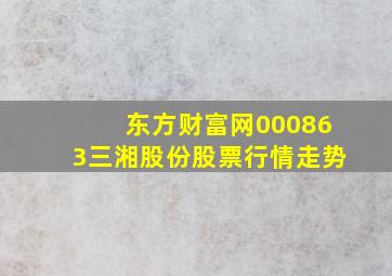 东方财富网000863三湘股份股票行情走势