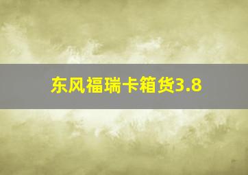 东风福瑞卡箱货3.8