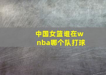 中国女篮谁在wnba哪个队打球